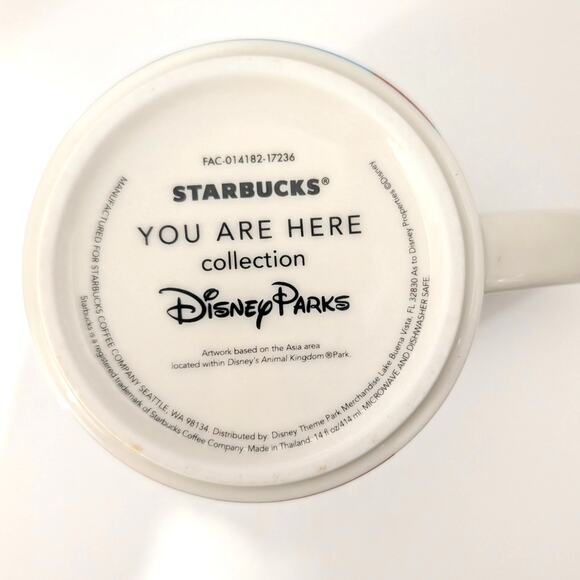 Starbucks Coffee Mug Disney Animal Kingdom 'You Are Here' 14oz No Box - Picture 7 of 9